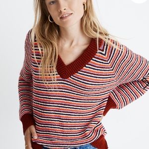 Madewell V-Neck Crop Pullover Sweater